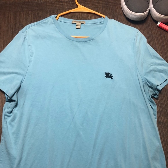 Baby Blue Burberry T-Shirt Retail $175 - Picture 2 of 4